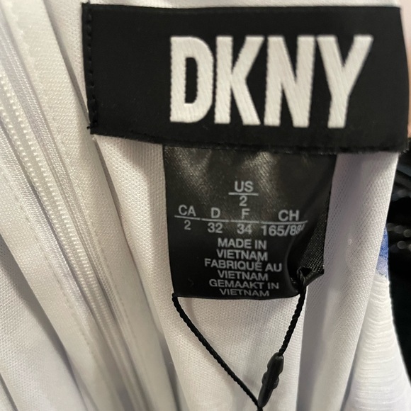 DKNY Surplice-Neck Cape-Sleeve Fit & Flare Dress- NEW - Picture 10 of 10